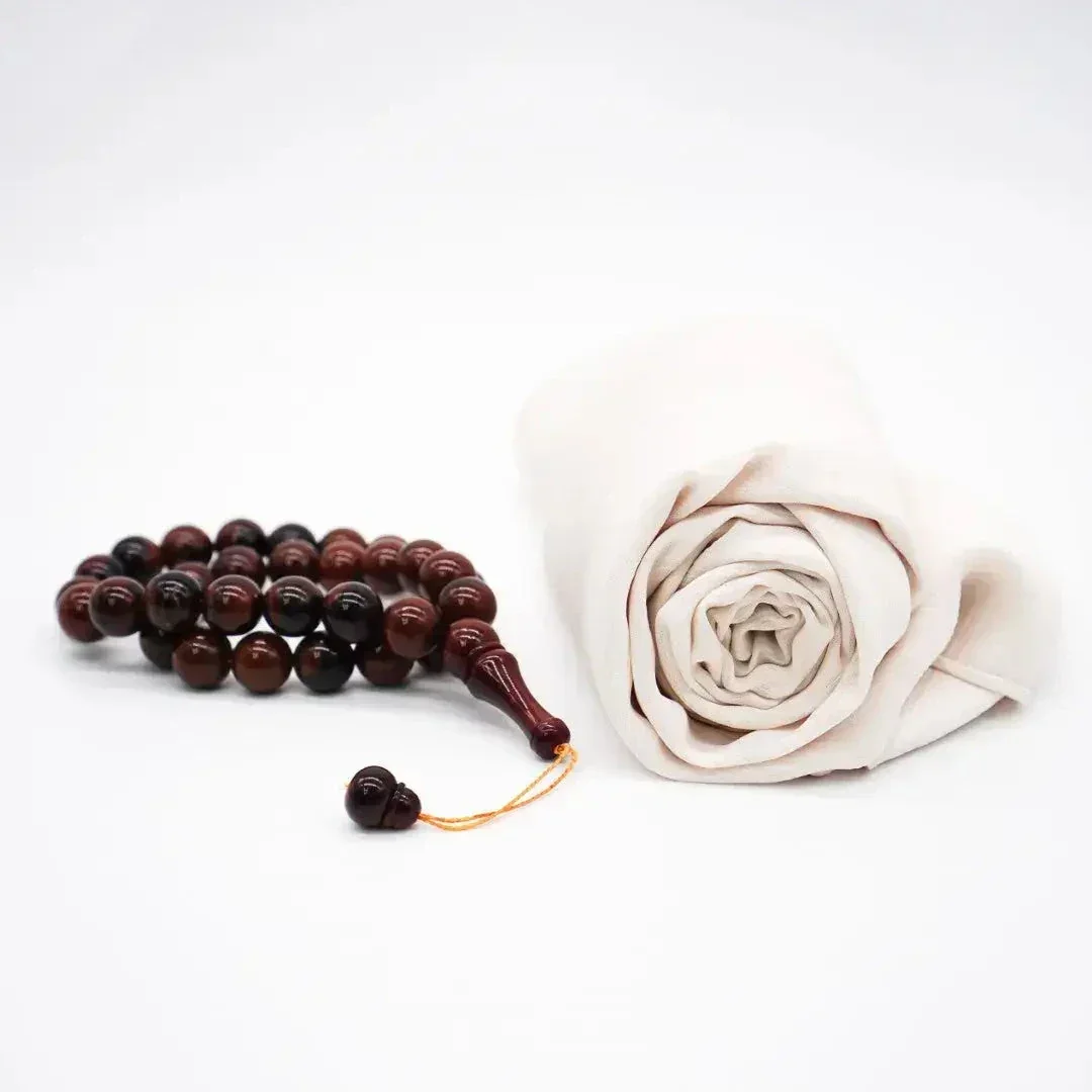33-Beads Pearl Tasbeeh Dark Brown - Image 4