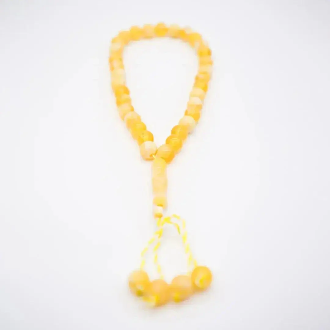 33-Beads Pearl Tasbeeh Light Yellow - Image 5