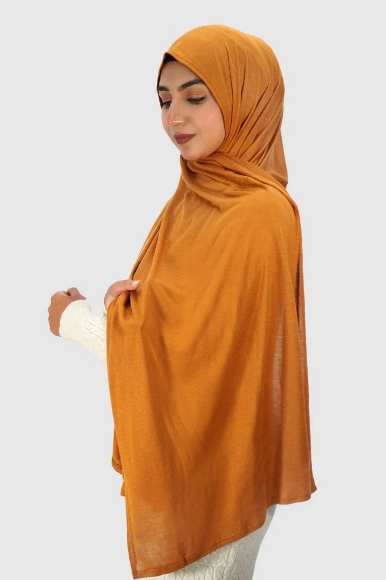 Almanaar Five Premium Jersey Scarf – Saffron - Image 2