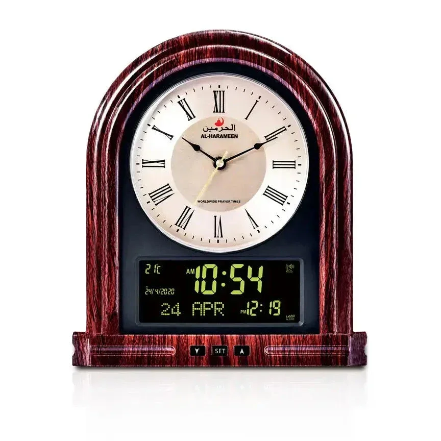 Al Harameen Azan Table Clock HA-7041 - Image 3