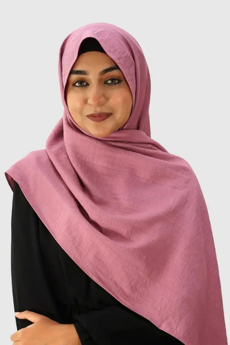 Blend Cotton Hijab – Pink - Image 2