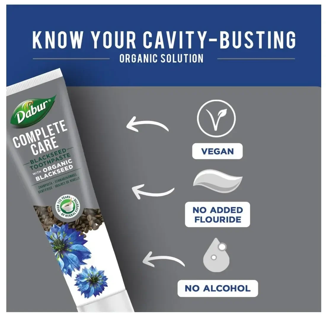 Dabur Complete Care Blackseed Toothpaste 100ml - Image 4