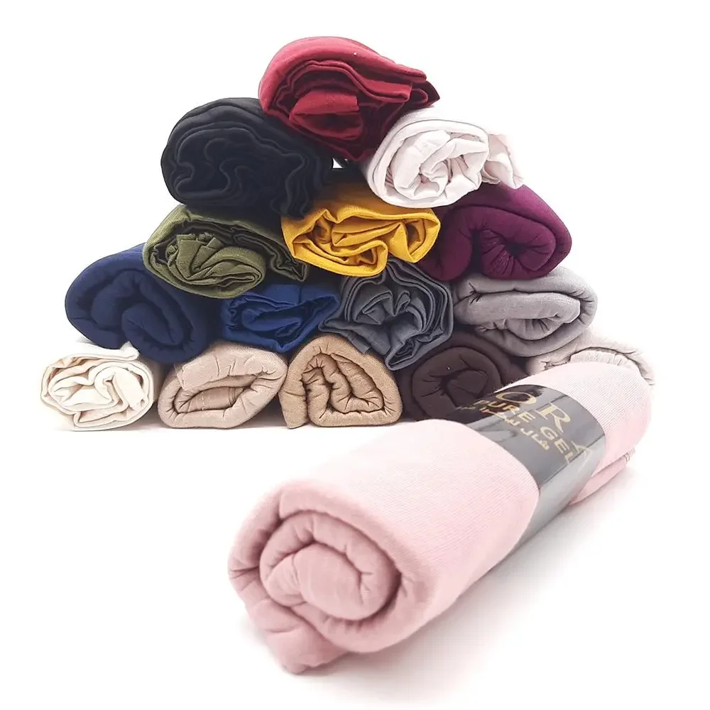 Egyptian Jersey Hijab Deluxe Quality - Dark Caramel - Image 2