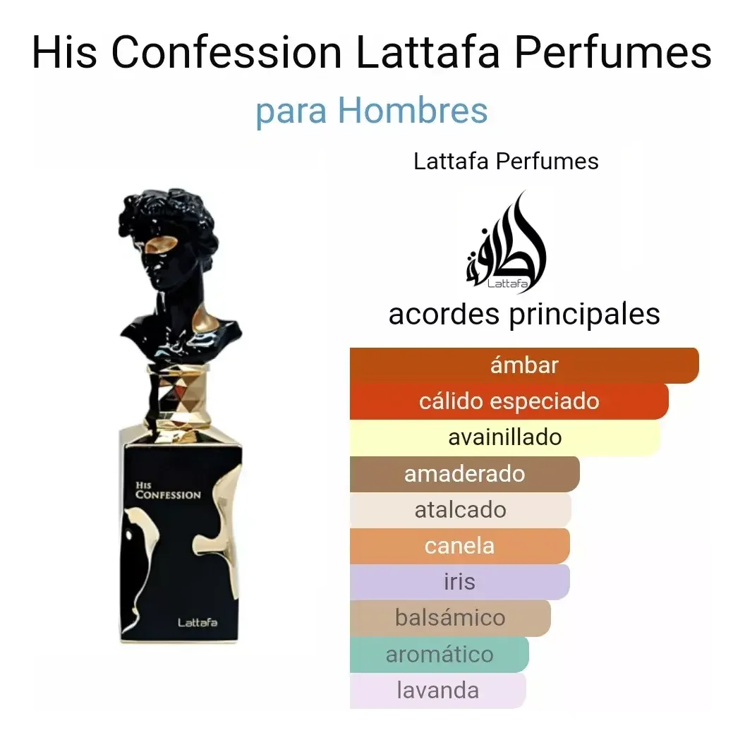 His Confession Eau De Parfum 100ml Lattafa - Image 3