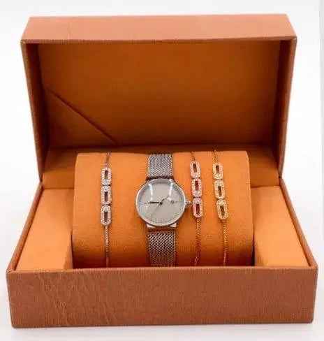 Ladies Watch & Bracelet Gift Set