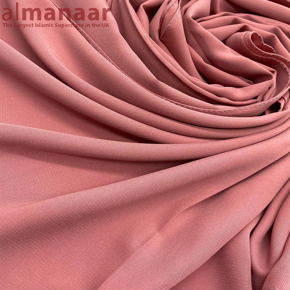 Madina Silk Plain Hijab Premium Quality - Blush Pink