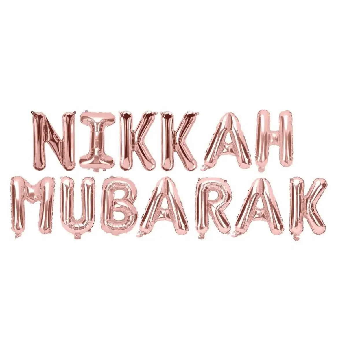 Nikkah Mubarak Foil Balloon - Rose Gold