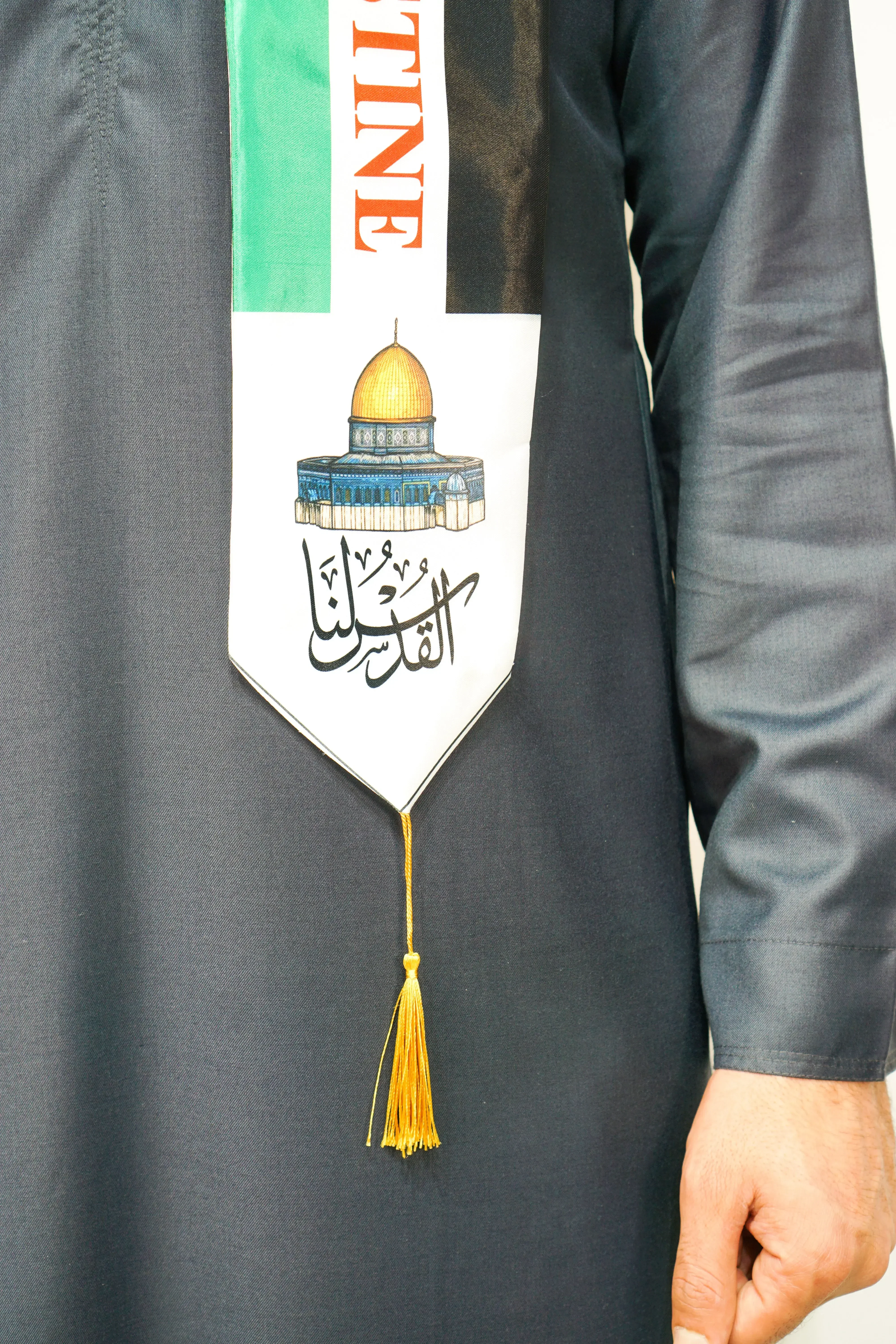 Palestine Neck Scarf Quds Satin - Image 2
