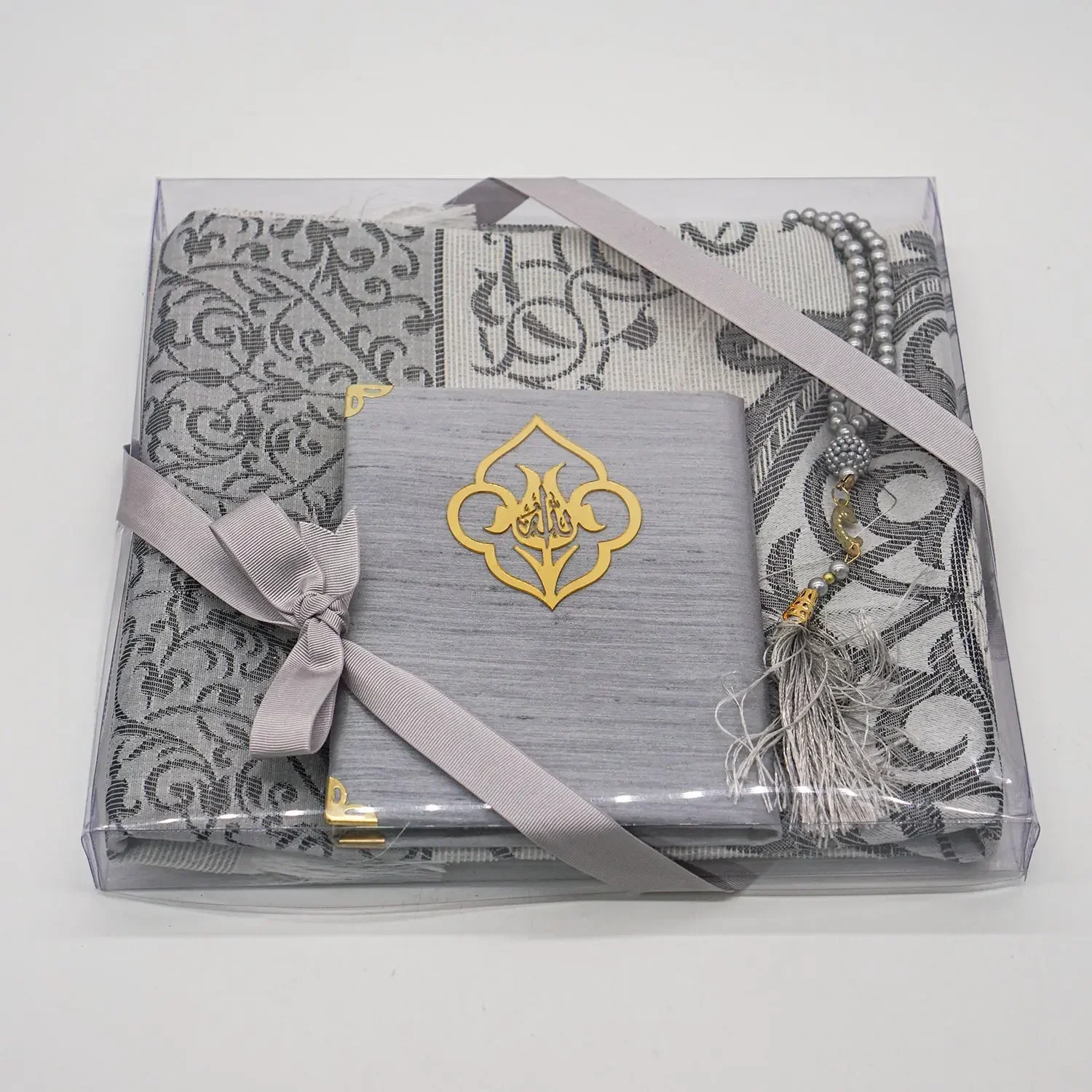 Prayer Mat Gift Set With Prayer Beads and Surah Book - A Beautiful Gift for Any Occasion - Image 2