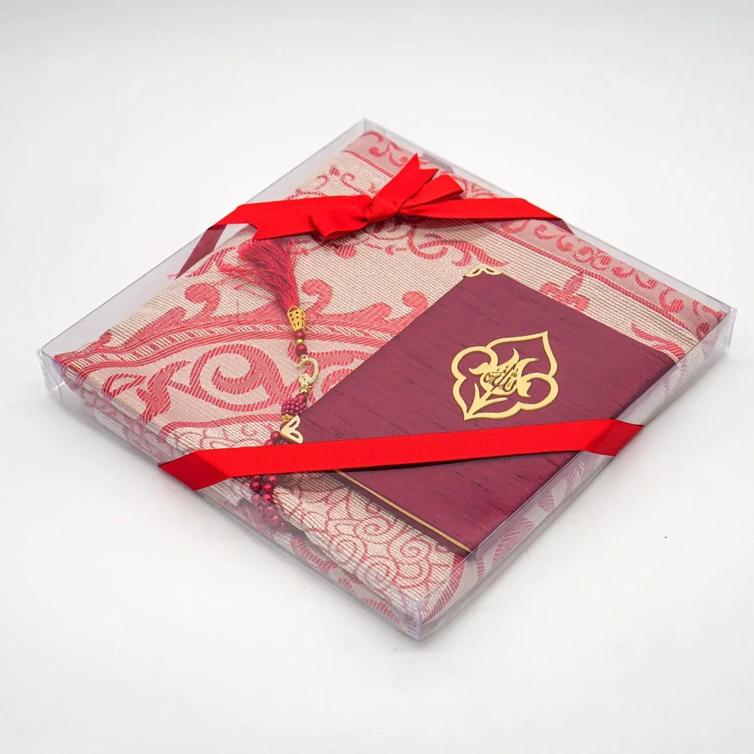 Prayer Mat Gift Set With Prayer Beads and Surah Book - A Beautiful Gift for Any Occasion - Image 8