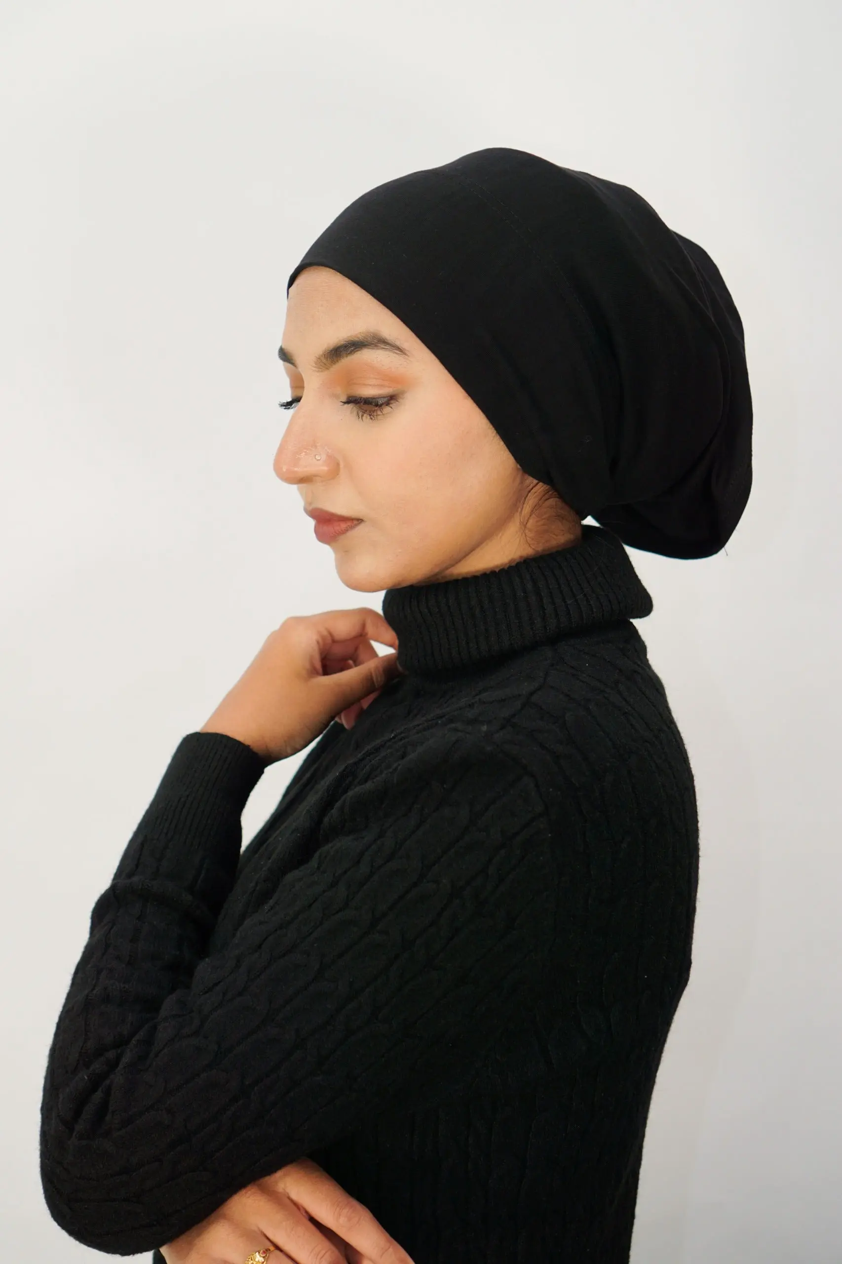 Premium Full Tube Bonnet- Black