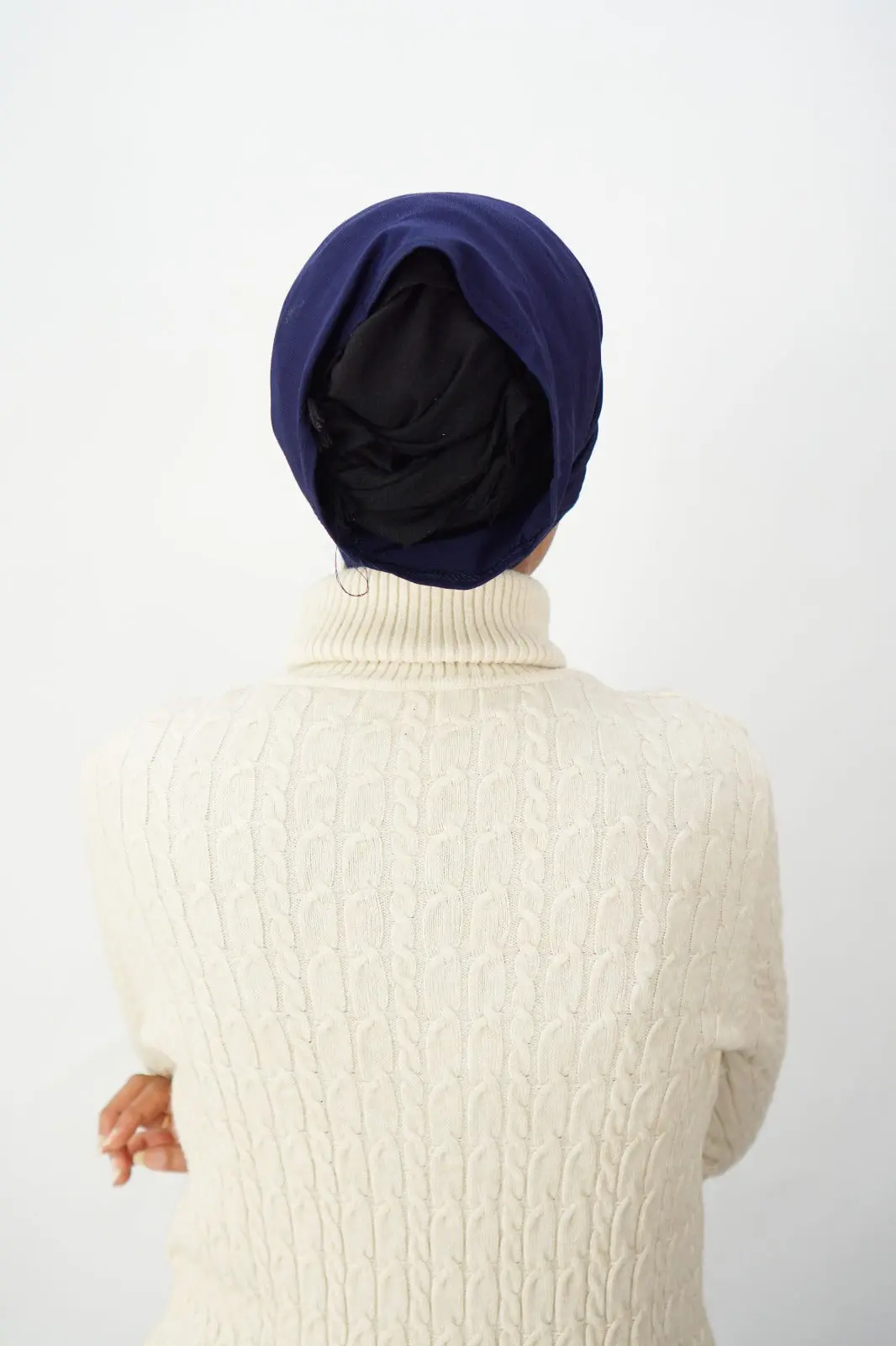 Premium Full Tube Bonnet – Navy - Image 2