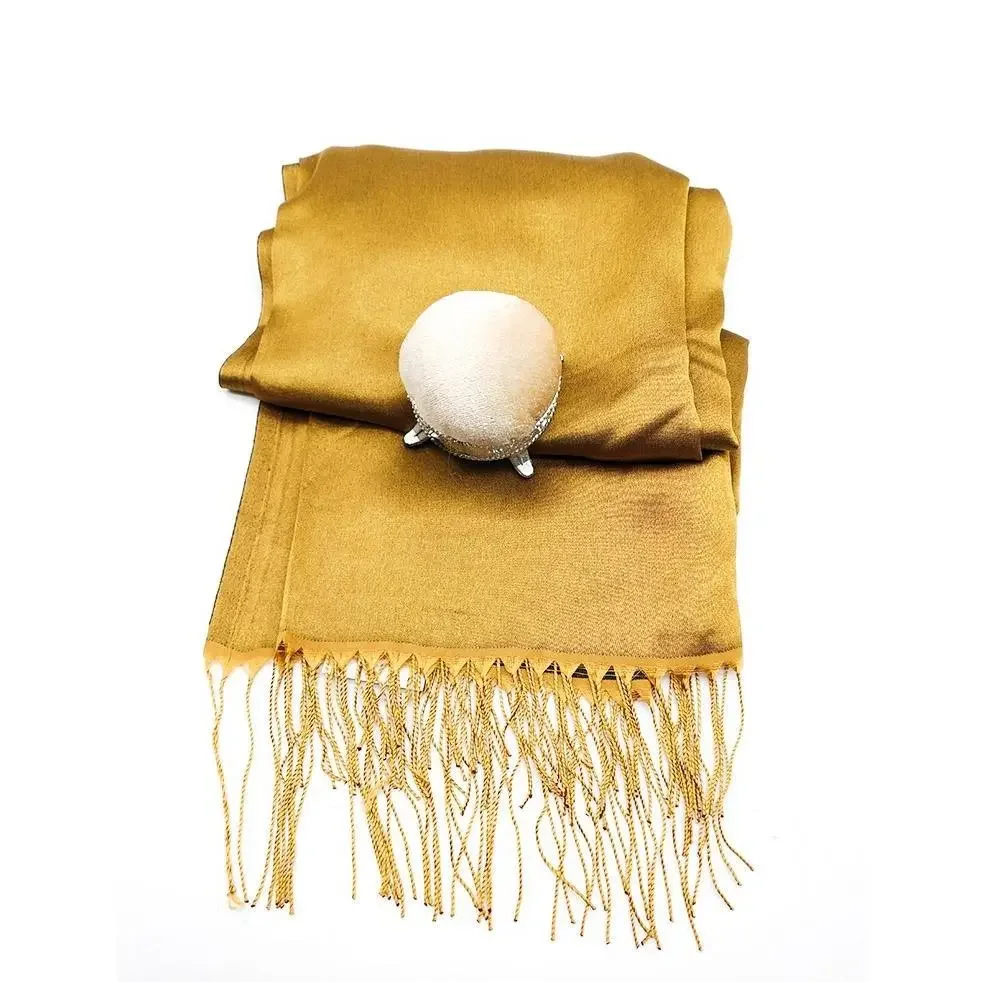 Satin Silk Hijab -Gold
