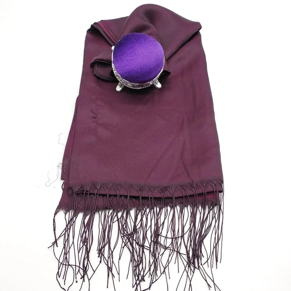 Satin Silk Hijab - Plum